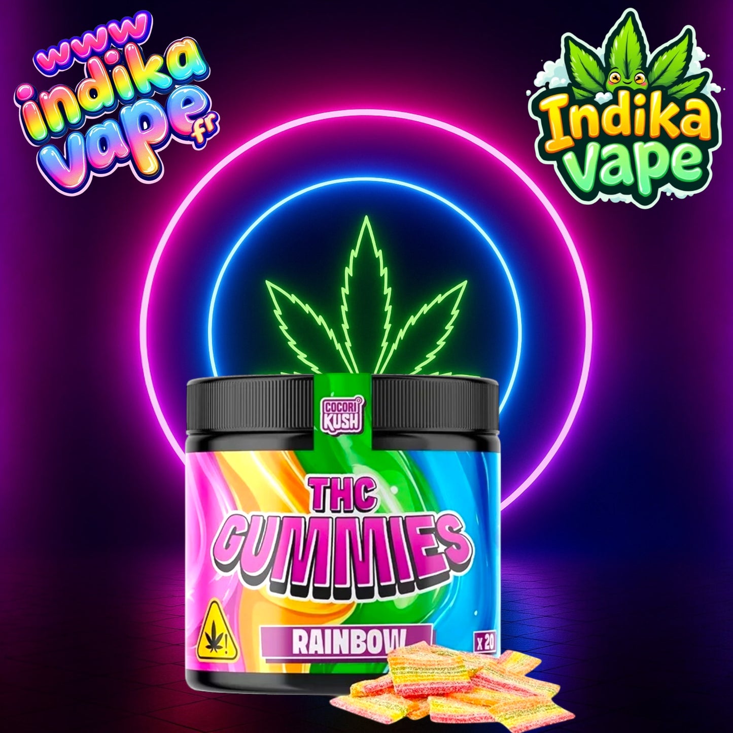 BONBON THC 100 MG RAINBOW