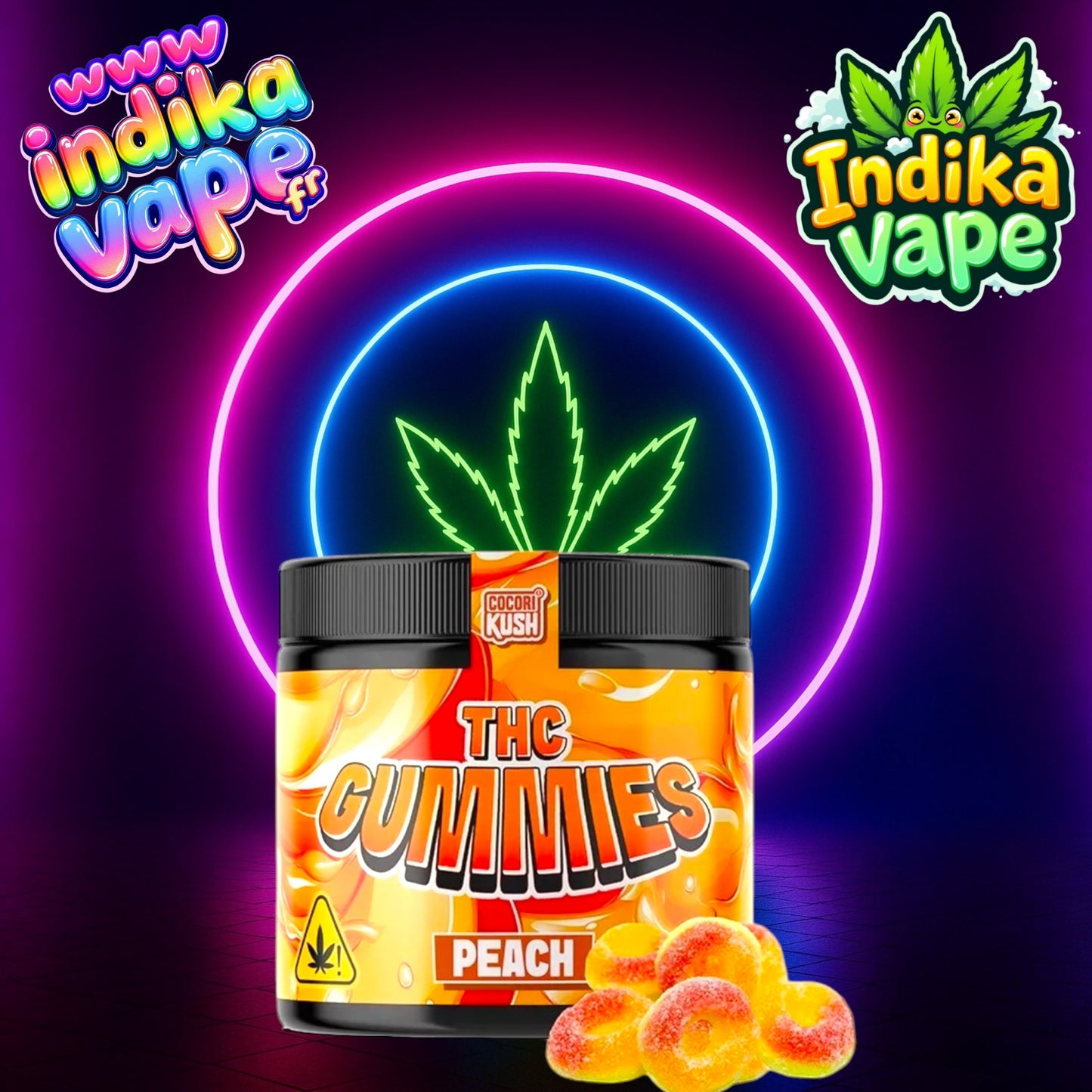 BONBON THC 100 MG pêche