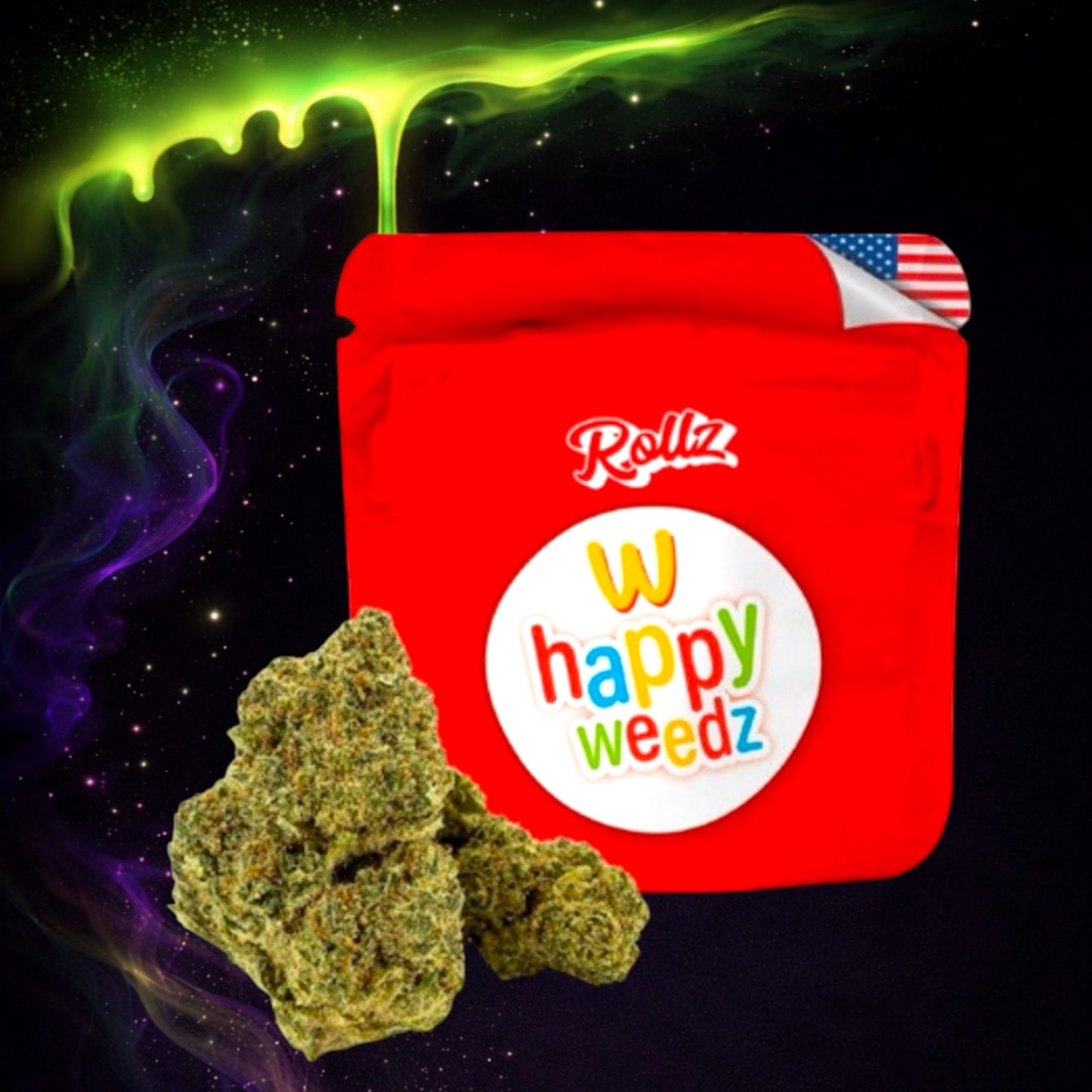 đ Flower Rollz ÎHC 40% â Happy Weedz â 3g