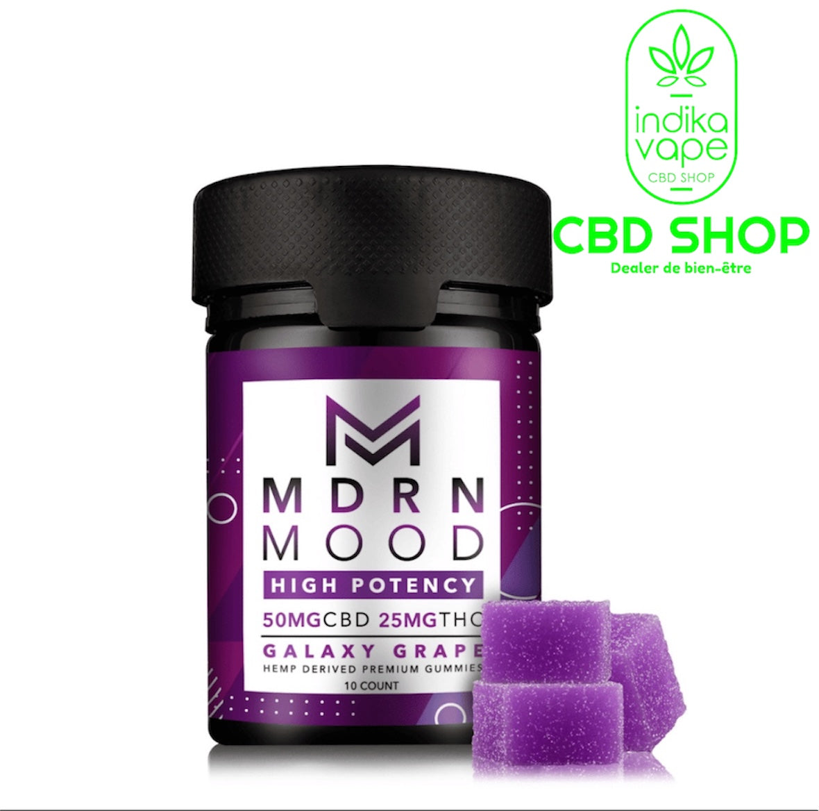 10 Gummies CBD & THC 25 mg USA – GALAXY GRAPE