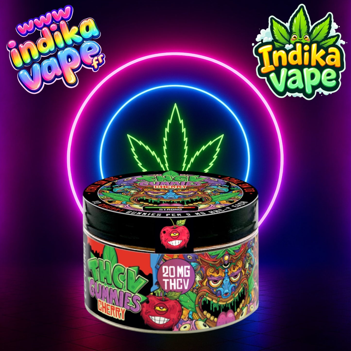 Gummies THCV Cerise - 10 pièces x 2 mg | Euphoria