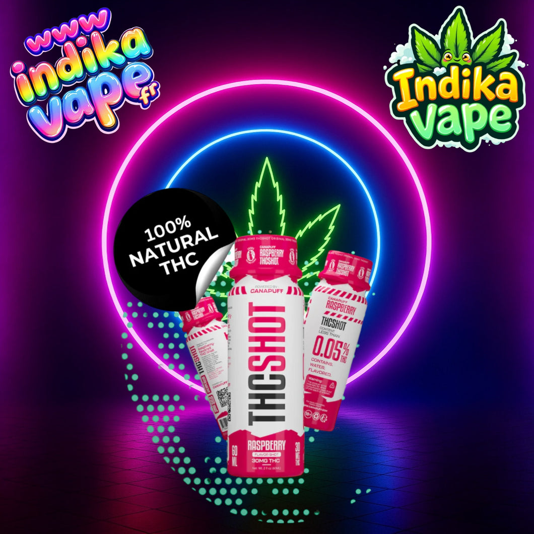 CanaPuff THC Shot - Framboise 30 mg | 60 ml