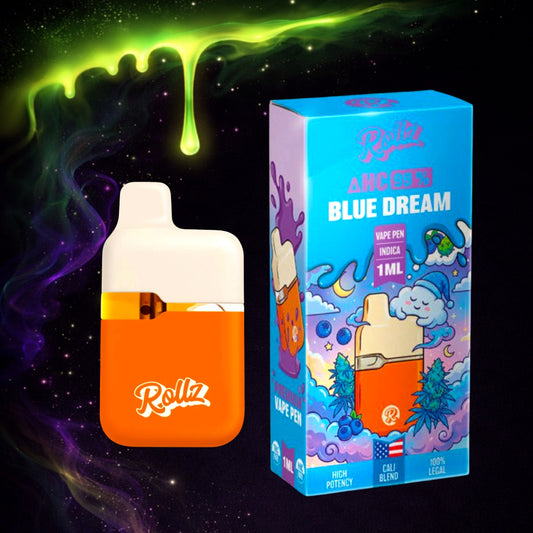 💙 Vape Rollz ΔHC 99% – Blue Dream (Indica) – 1g
